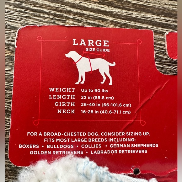 Target Wondershop Denim Sherpa Jacket -L - NWT- Never used - Picture 4 of 5